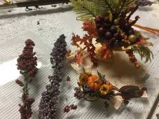 mini grape clusters cut off the spray for use in cart and arrangement
